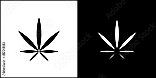 Weed icon symbols. Vector illustration.