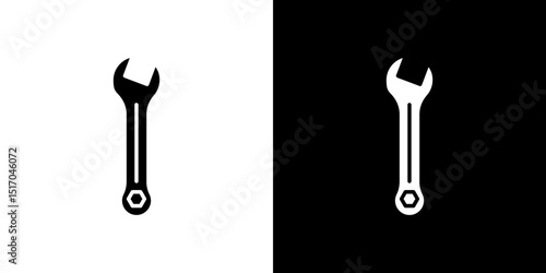 Wrench icon symbols. Vector illustration.