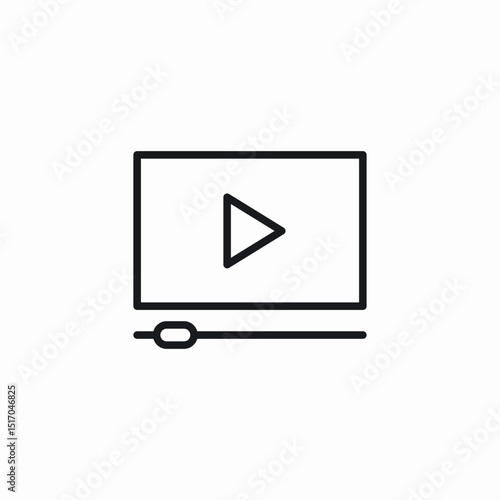 video player icon sign vector