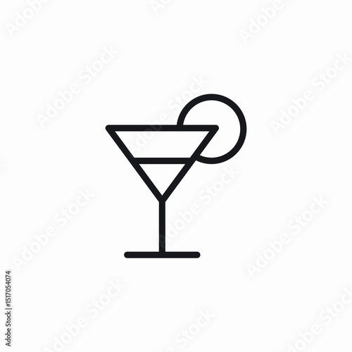 glamorous drink icon sign vector