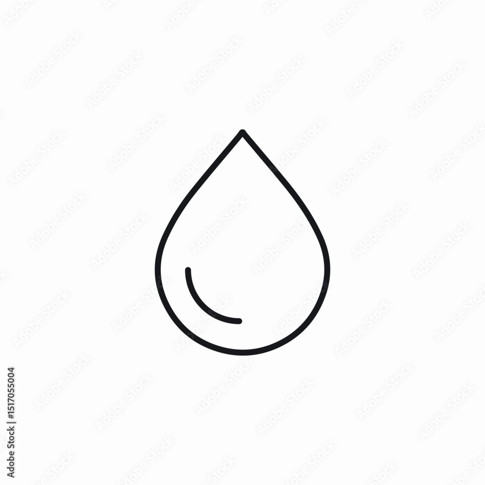 large droplet icon sign vector large droplet icon sign vector
