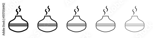 Diffuser icon graphic set. trendy stroke line style