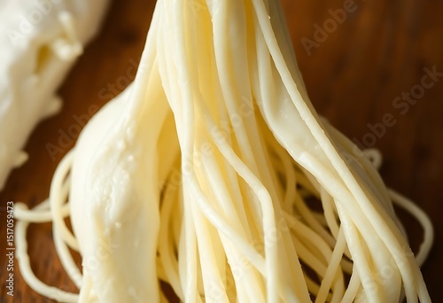 close up of some noodles on a table