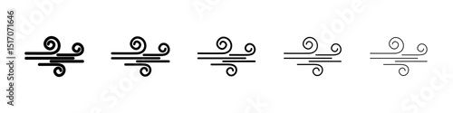 Question mark icon graphic set. trendy stroke line style