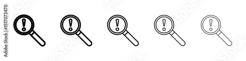 Scales of justice icon graphic set. trendy stroke line style
