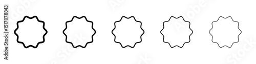 White blood cell icon graphic set. trendy stroke line style