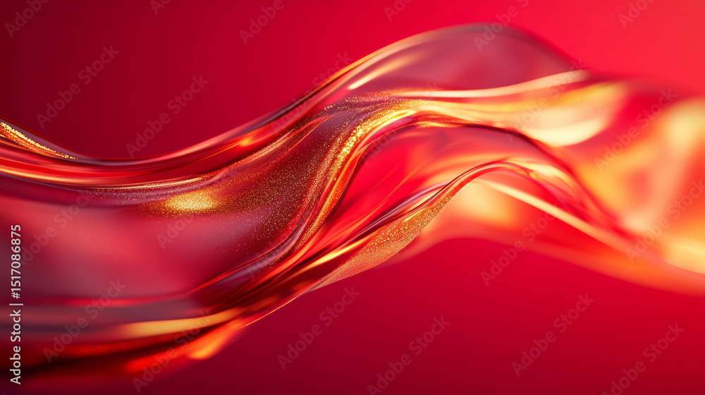 Naklejka premium Red Silk Texture Art Background