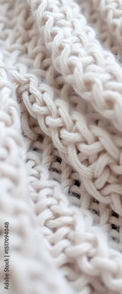 close up of a white knitted blanket close up of a white knitted blanket