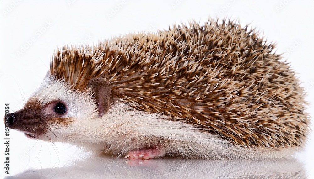 Obraz premium hedgehog on white background