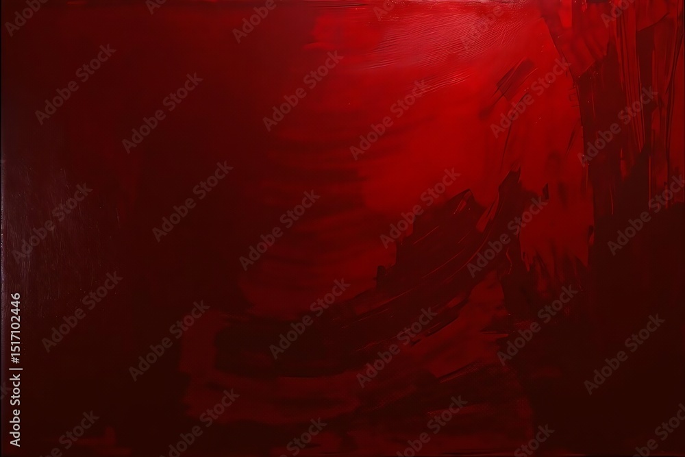 Fototapeta premium Dramatic Red Acrylic Abstract Art Background for Creative Projects
