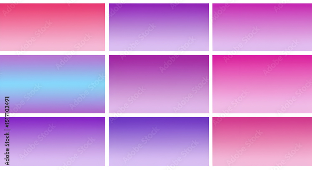 Fototapeta premium Colorful Gradient Backgrounds Collection