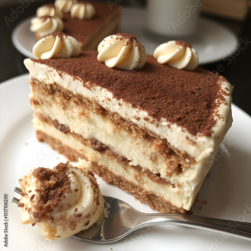 Wallpaper Mural Postre italiano servido en porción individual con toque de café Torontodigital.ca