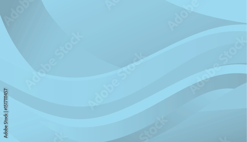 Abstract blue smooth flowing wave lines background, Dynamic sound wave element design. - stock illustration