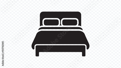Vector illustration of a comfortable sofa icon on a white background, perfect for interior home design and living room decor