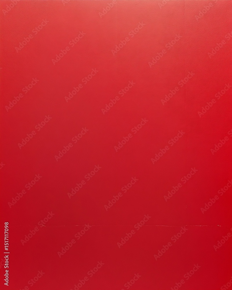 Fototapeta premium Solid Red Surface with Horizontal Line