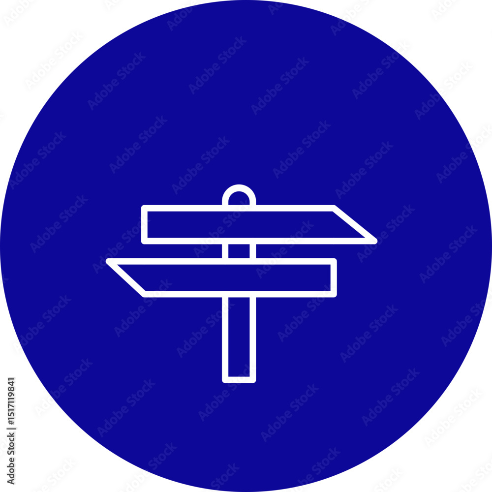 Sign Vector Blue Circle Icon Design Sign Vector Blue Circle Icon Design