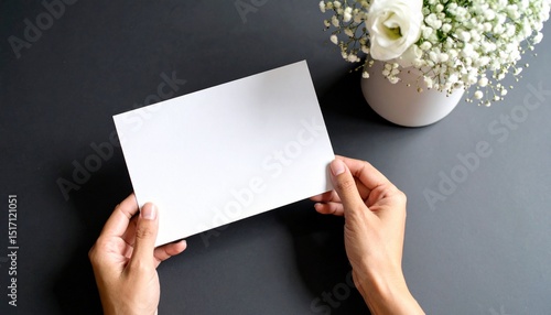 Wedding card mockup, invitation card mockup, birthday card mockup, thank you card mockup