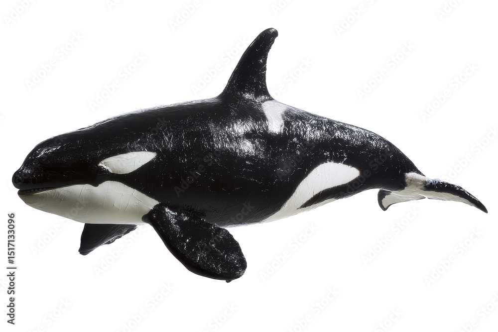 Fototapeta premium Powerful Orca Whale Majestic Ocean Predator - Stunning Wildlife Image