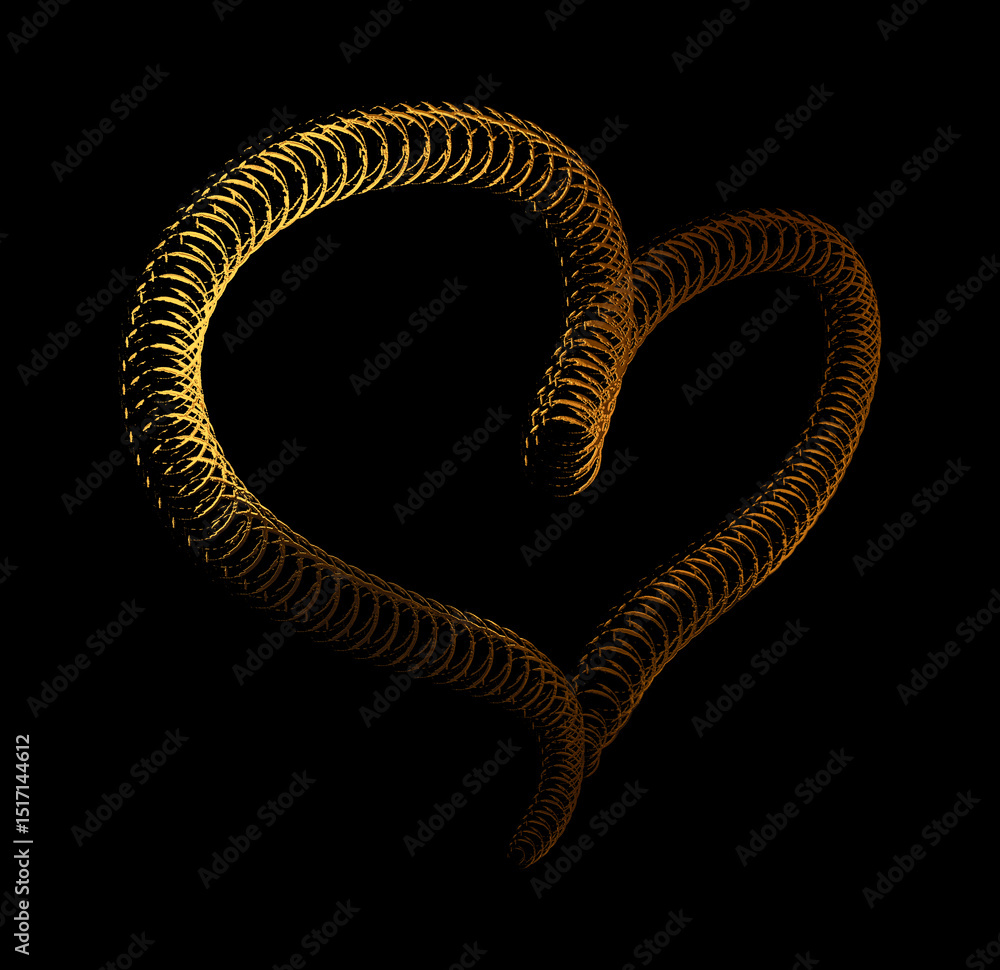 custom made wallpaper toronto digitalGolden heart shining on a black background representing love and romance