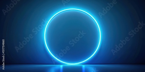 Wallpaper Mural Glowing blue oval shape minimalist abstract art illumination modern wallpaper background, pattern, illumination,  pattern Torontodigital.ca