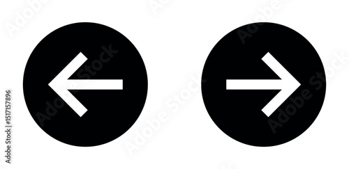 left and right icon. swipe left and right icon. swipe arrow icon. left and right arrows icon. backward and forward arrow icon. directional arrow symbol. back next icon button for app, ui and website. 