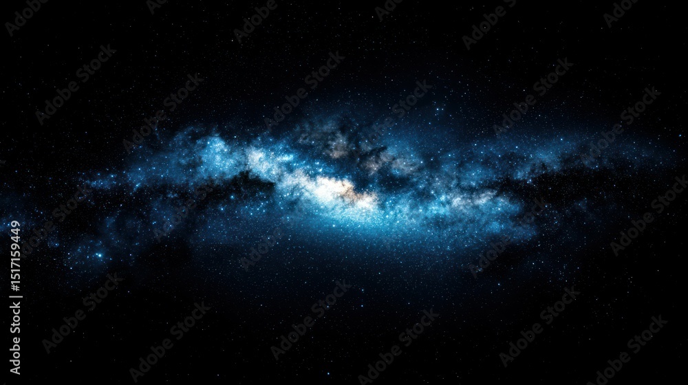 Fototapeta premium An image showing the vast expanse of space and its stars