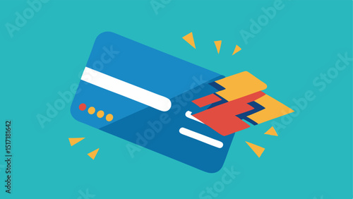 Broken Credit Card An illustration of a broken credit card emphasizing the message of preventing debt and excessive spending.