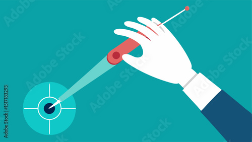 Handeye Coordination Drill A closeup of a surgeons hand reaching out to grab a virtual scalpel emphasizing the importance of handeye coordination in .