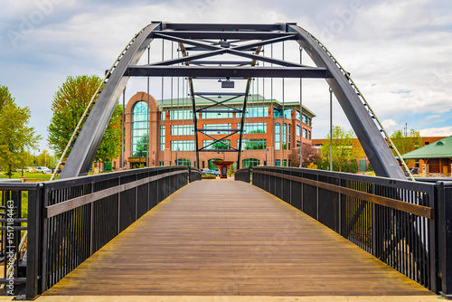 Phoenix Park Footbridge over Chippewa River in Eau Claire