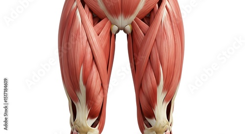 Anatomy of leg muscles illustration for medical educational purposes and health and fitness resources video 4k