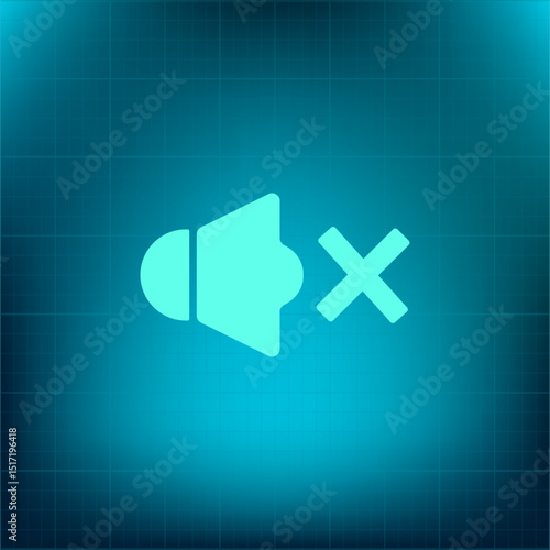 Vector icon on a blue background with a gradient
