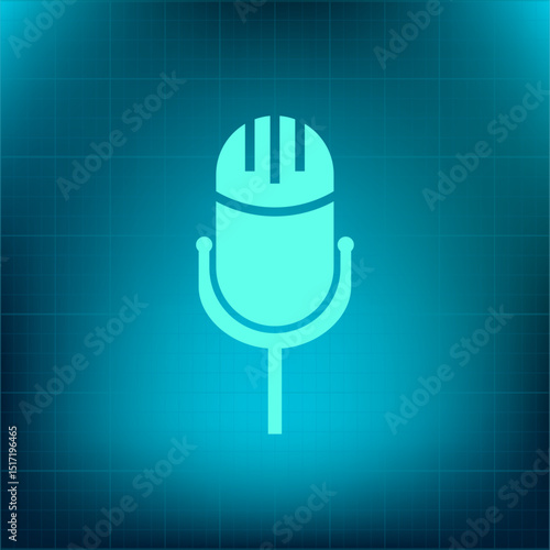 Vector icon on a blue background with a gradient