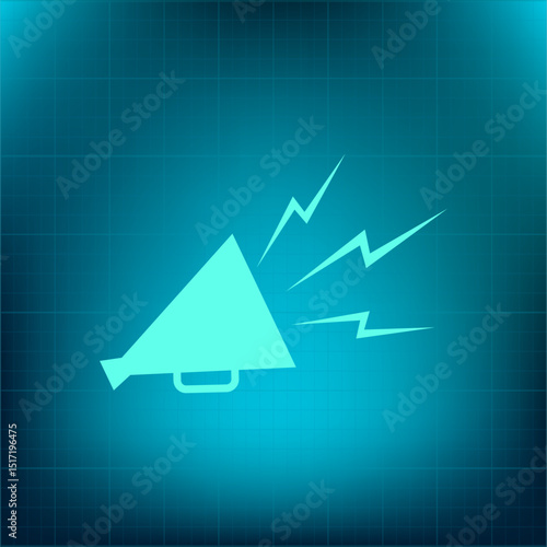 Vector icon on a blue background with a gradient