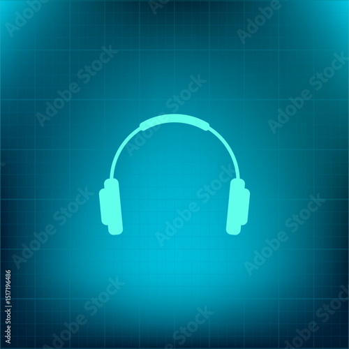 Vector icon on a blue background with a gradient