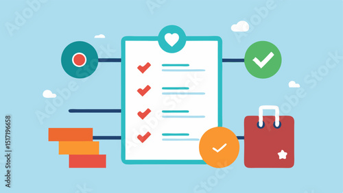 Health Goals Checklist A digital checklist of personalized health goals including exercise routines sleep targets and hydration reminders creatively illustrated with checkboxes for