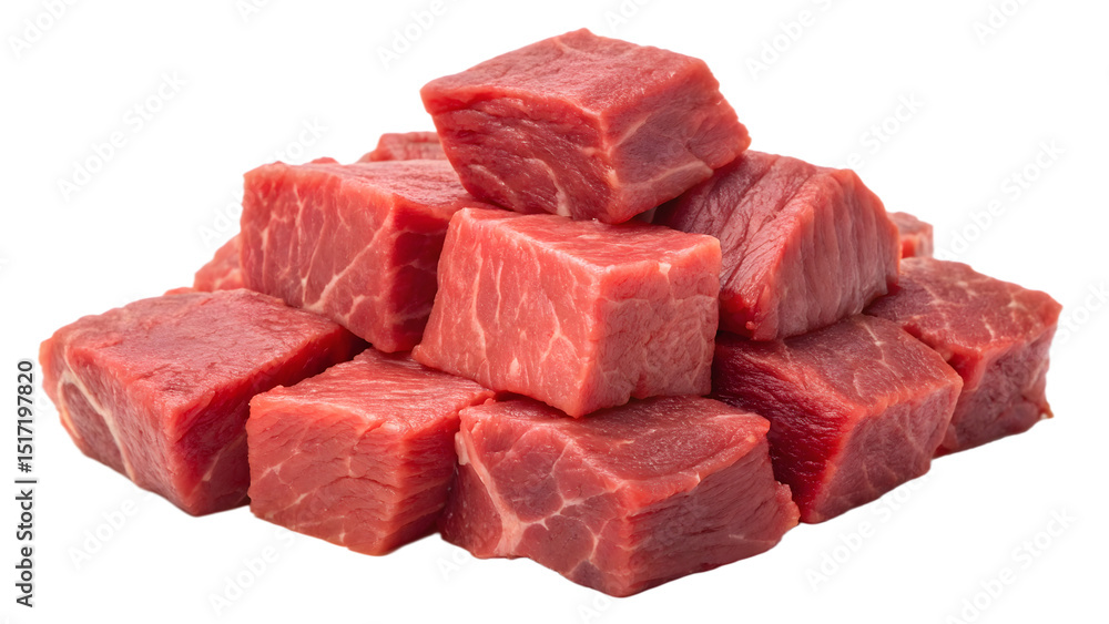 Fototapeta premium Premium Beef Cut Isolated on White