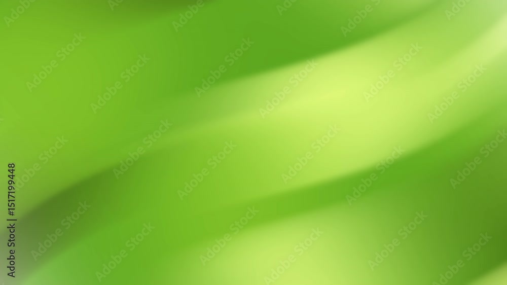 Fondus vert abstrait, flou artistique, lignes ondulantes