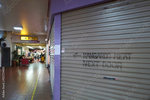 Shuttered store in Australian shopping centre