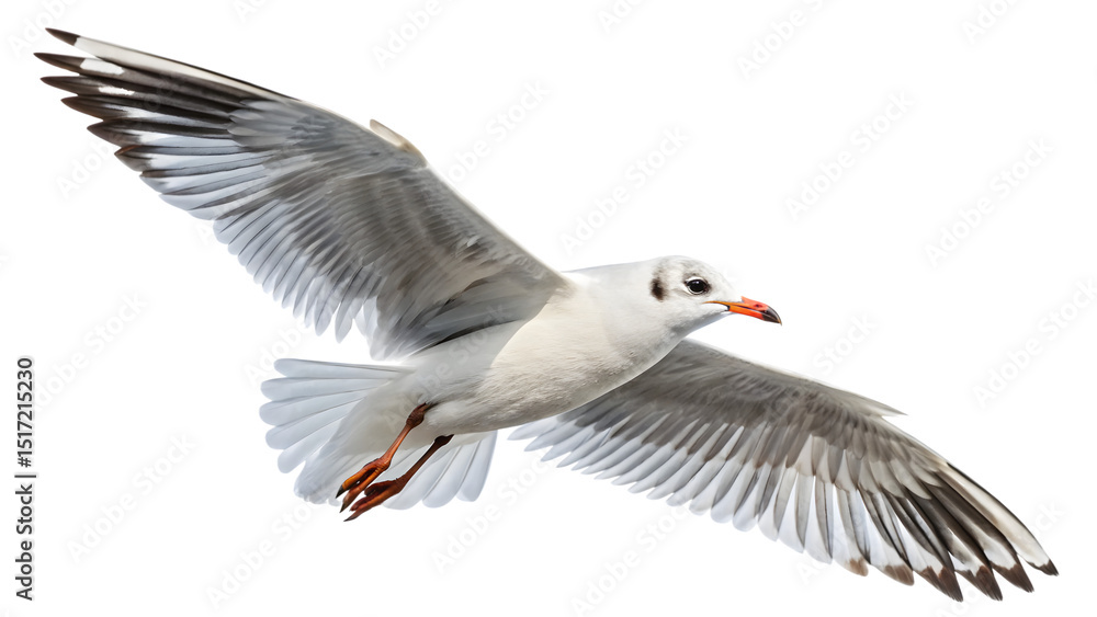 Fototapeta premium Majestic Seagull Soaring High