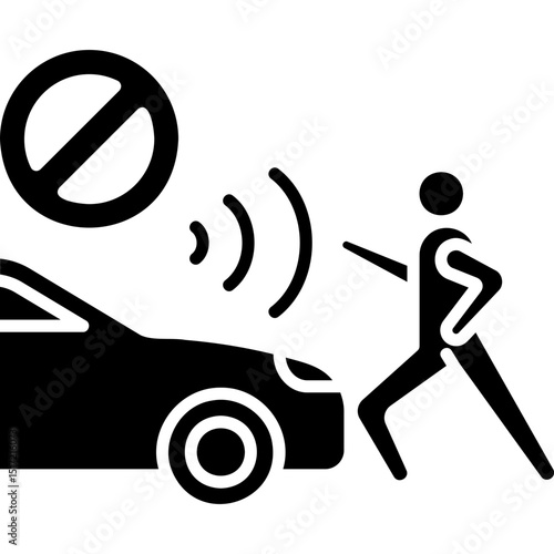 Pedestrian Detection Icon