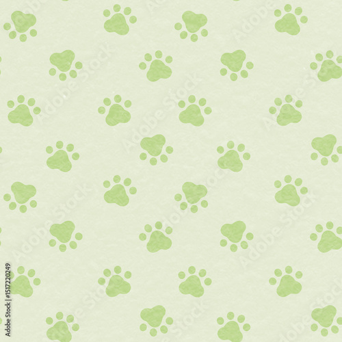 Wallpaper Mural かわいい肉球のシームレス背景パターン Torontodigital.ca