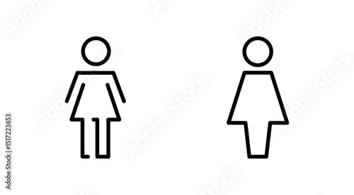 Female icon vector. woman sign and symbol