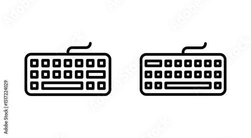 Keyboard icon vector. keyboard sign and symbol
