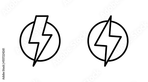 Lightning icon vector. electric sign and symbol. power icon. energy sign