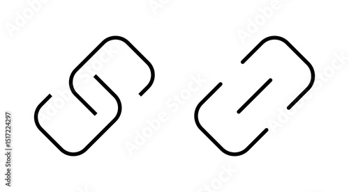 Link icon vector. Hyperlink chain sign and symbol