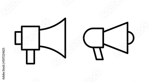 Megaphone icon vector. Loudspeaker sign and symbol