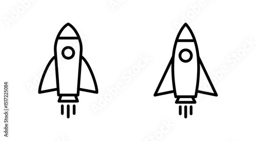 Rocket icon vector. Startup sign and symbol. rocket launcher icon