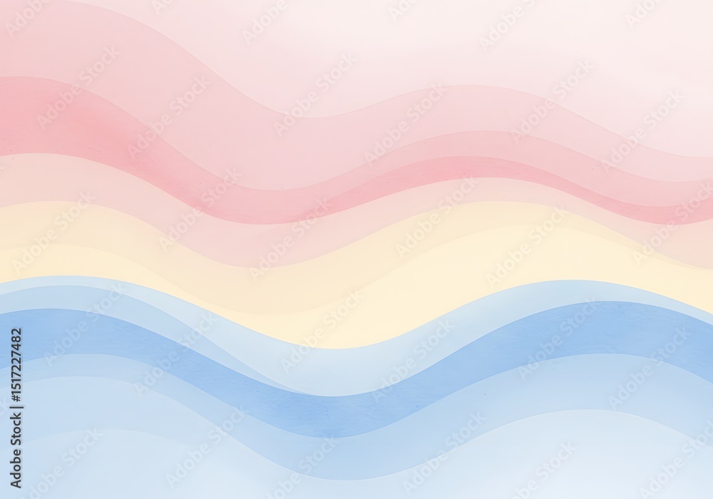 Fototapeta premium Pastel color background waves