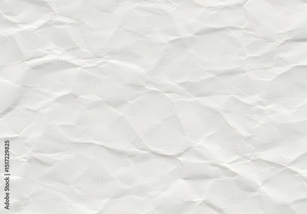 Obraz premium Wrinkled white paper texture background