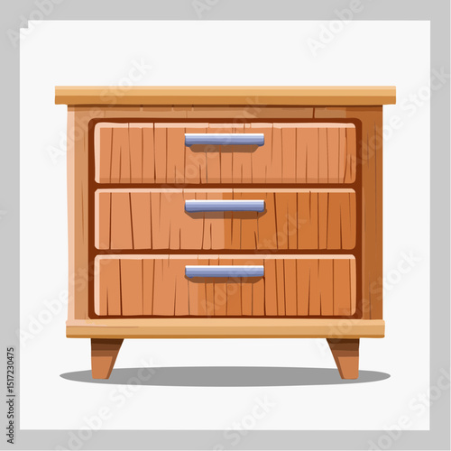 シンプルなベクターのタンス素材